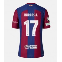 Moški Nogometni dresi Barcelona Marcos Alonso #17 Domači 2023-24 Kratek Rokav